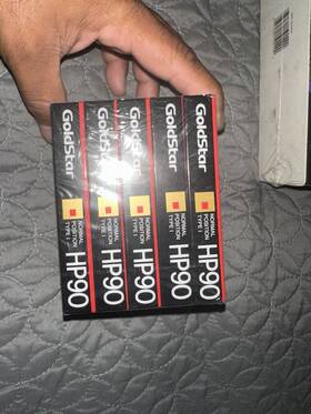 Goldstar 012226550009 5 Hp 90 Audio Cassettes Blank Tapes Sealed Made In Korea Type I