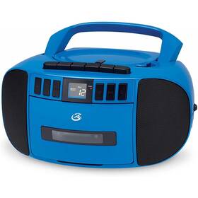 Bca209bu Gpx Portable Am/fm Boombox With Cd And Cassette Player Blue