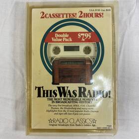 5428 Great American Audio Corp Radio Classics With 2 Cassettes Inch This Was #5428 Broadcast Ww2 Churchill Fdr