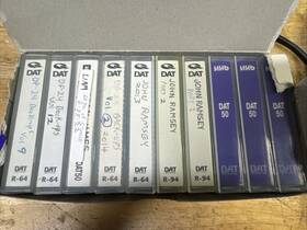 Dat50 Hhb Dat Tapes Case Of 10 - Mixed Brands 3 Unused 7 Used