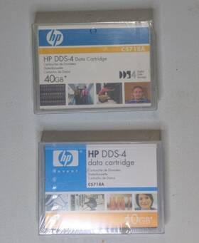 C5718a Hp Dds-4 Two New 40gb Still Sealed Data Cartridges