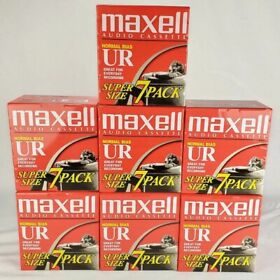 Huge Lot 49 New Sealed Packs Maxell Ur 90 Min Normal Bias Blank Audio Cassettes