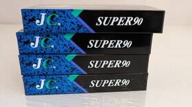 Super90 Jc Blank Audio Cassettes Set Of 4 New Sealed Vintage Music Recording