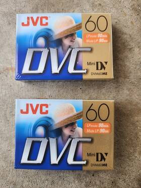 Jvc 046838013591 2 Dvc Mini Dv Tape Digital Video Cassette 60 Mins Ea Upc