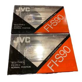 Jvc 975769065989 Fi-s 90 Type I Blank Cassette Tape 2 New Sealed
