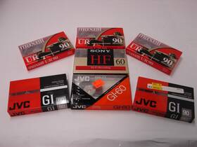 G1-60an Jvc / Maxell Sony Lot Of 7 Blank Cassette Tapes Sealed -