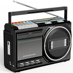 T1usb Kuephom Cassette Player Recorder Bluetooth Retro Boombox Radio Fm/am/sw - Tape/usb C