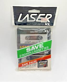 Laser 020788179248 New Old Stock 2-pack Xl 90 Normal Bias Audio Cassette Tape Sealed