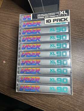 Xlc-90 Laser Xl-c90 Plus 100 Minute Cassette Tapes 10-pack Brand New Old Stock Sealed