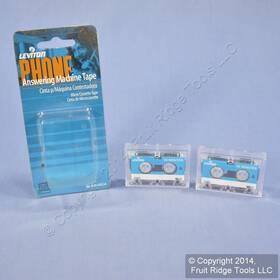 60-minute Leviton C0294 Micro Cassette Tapes For Telephone Answering Machine 2pk