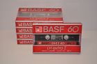 Lh-ei Basf Lot Of 5 New Lh Extra I 60 Min Vintage Audio Cassette Blank Tapes Bonus 028357540277