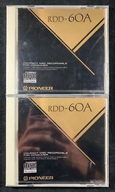 Rdd-60a Lot Of 2 Pioneer Recordable Audio Cd-r New Sealed Nos Vintage Japan Eu