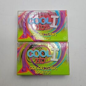 Lot Of 2 Vintage Cool I 110 Audio Cassettes Normal Bias Type New Sealed