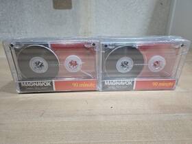 M62201 Magnavox Lot 4x Audio Cassettes 90 Minute Blank Tapes Normal Bias Sealed