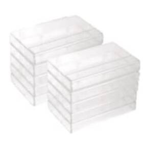 Malelo And Company 857420006880 Audio Cassette Tape Case Clear/clear Square Edge Storage