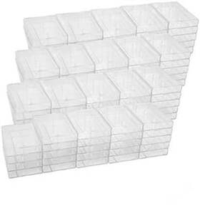 Malelo And Company 857420006927 Audio Cassette Tape Case Clear/clear Square Edge Storage