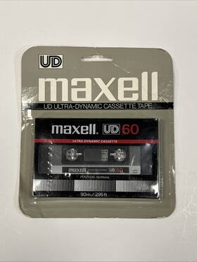 Maxell 025215011115 Ud 60 Blank Audio Cassette Tape Ultra Dynamic Japan Sealed New