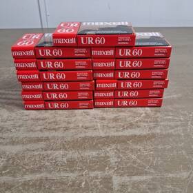 Maxell 025215104213 Lot Of 13 New Blank Tapes Audio Cassette Normal Bias Ur 60 Minutes