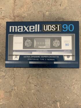 Maxell 025215126215 Vintage Nos Uds-i Type I 90 Minute Cassette Tape