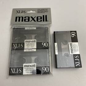 Maxell 025215141416 X3 Xl I-s 90 Type I Normal Bias Blank Cassette Tape Lot Sealed