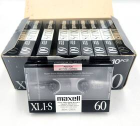 Maxell 025215141805 10 Pack Xli-s 60 Type Cassette Tapes Low Noise Super New Open Box Japan