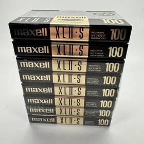Maxell 025215143267 8 Xlii-s 100 Lot Of Blank Audio Cassettes Unopened New Sealed