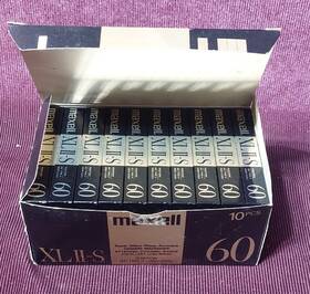 Maxell 025215143809 High Bias Xlii-s 60 Minute Audio Cassette Tapes New Sealed - Box Of 10