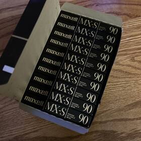 Maxell 025215145100 10 Mx-s Type Iv Metal Bias Audio Cassette Tapes 90 Minutes - New Sealed