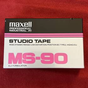 Maxell 025215168017 Ms 90 Professional Master Studio Tape Type Ii Iec High Bias Sealed New
