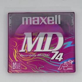 Md74-rd Maxell 025215187865 Blank Mini Disc 1 Sealed Red 74 Minutes Brand New