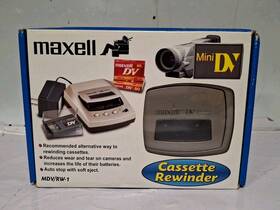 Maxell 025215290114 New/sealed Cassette Rewinder Mdv/rw-1 Mini Dv