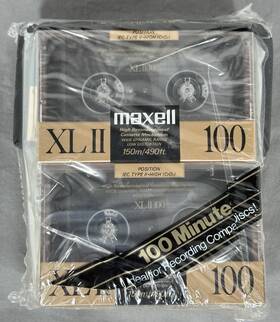 Maxell 025215900389 Xlii High Bias 100 Minute Type Ii Audio Cassette Tape 8 Pc New And Sealed