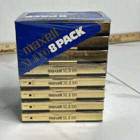 Cro2 Maxell 025215900884 Xlii 100 Blank Iec Type Ii High Bias Cassettes 8-pack New
