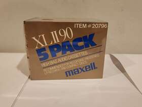 Maxell 025215911675 Xlii 90 High Bias Blank Audio Cassette Tapes Pack Of 5 Sealed Nos