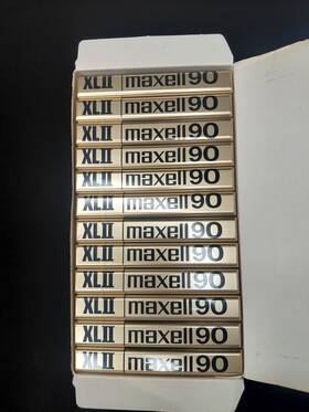 Maxell 025215930171 Xlii 90 High Bias Audio Cassette Tapes 12-pack Brick Minutes Each Nos