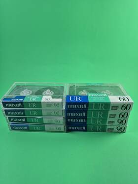 Ur60 Maxell 027242478800 Lot Of 8 Ur 90 Minute Blank Audio Cassette Tape Normal Bias New Nip
