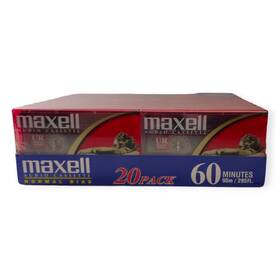 032752 Maxell Ur 60 Audio Cassette Tapes - Min 20 Pack Sealed New And Unopened