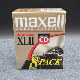 Maxell 085215176481 8 Pack New Sealed High Bias Xl Ii 90 Minute Blank Cassette Tapes