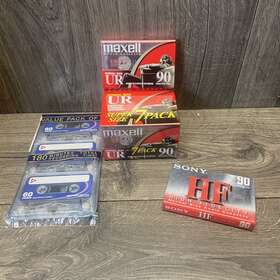 111617 Maxell Lot Of 8 New Maxwell Ur 90 Minute Blank Audio Cassette Tapes Sealed 4 Extras