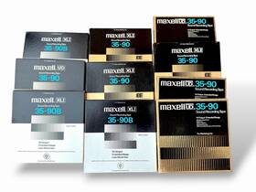 35-90b Maxell 145191 Lot Of 10 Xl1 Reel To Tape Ud 35-90 Tapes Used