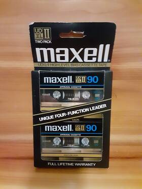 25215-01213 Maxell Two Ud Xl Ii Cassette Tapes Type New In Original Unopened Package