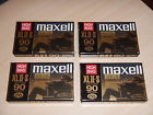 Maxell 4 X Black Magnetite Xlii-s 90 Blank Cassette Tape Sealed Made In Japan 025215143410