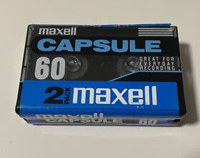 44-1817 Maxell Capsule Audio Cassette 2 Pack Normal Bias 90 New