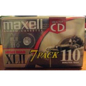 4773721 Maxell Audio Cassette High Bias Xlii 110 Minutes 7 Pack