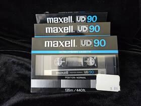 5689 Maxell 3 Factory Sealed Ud 90 Cassette Tapes Wide Dynamic Japan