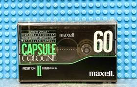 Maxell 902580207748 Capsule Cologne 60 Type Ii Blank Cassette Tape 1 Sealed