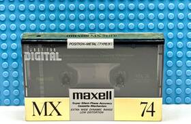 Maxell 902580211417 Mx 74 Type Iv Blank Cassette Tape 1 Sealed