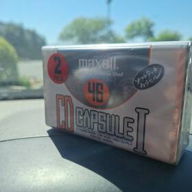 Maxell 902580213756 Cd Capsule 46 Japan Type I Blank Cassette Tape 2 Pack Sealed