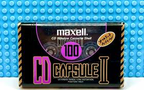 Maxell 902580217464 Cd Capsule Ii 100 1990 Type Blank Cassette Tape 1 Sealed