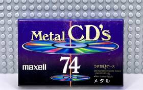 Maxell 902580223786 Metal Cds 74 1992 Japan Type Iv Blank Cassette Tape 1 Sealed